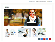 Tablet Screenshot of prep.askdoc-usmle.com